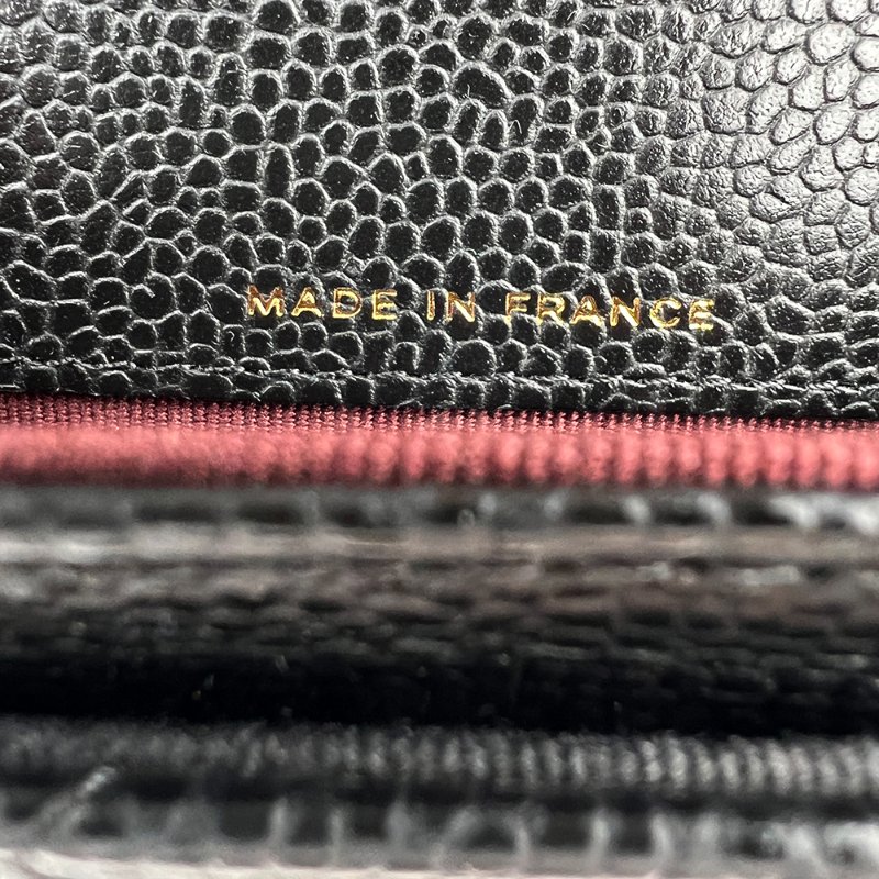 KESH 凱仕國際精品【經典入門、細節滿分】CHANEL Classic Card Holder 香奈兒經典翻蓋卡夾｜黑色魚子醬牛皮｜金扣-28