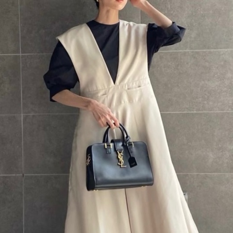 YSL Cabas 黑色手提肩背包