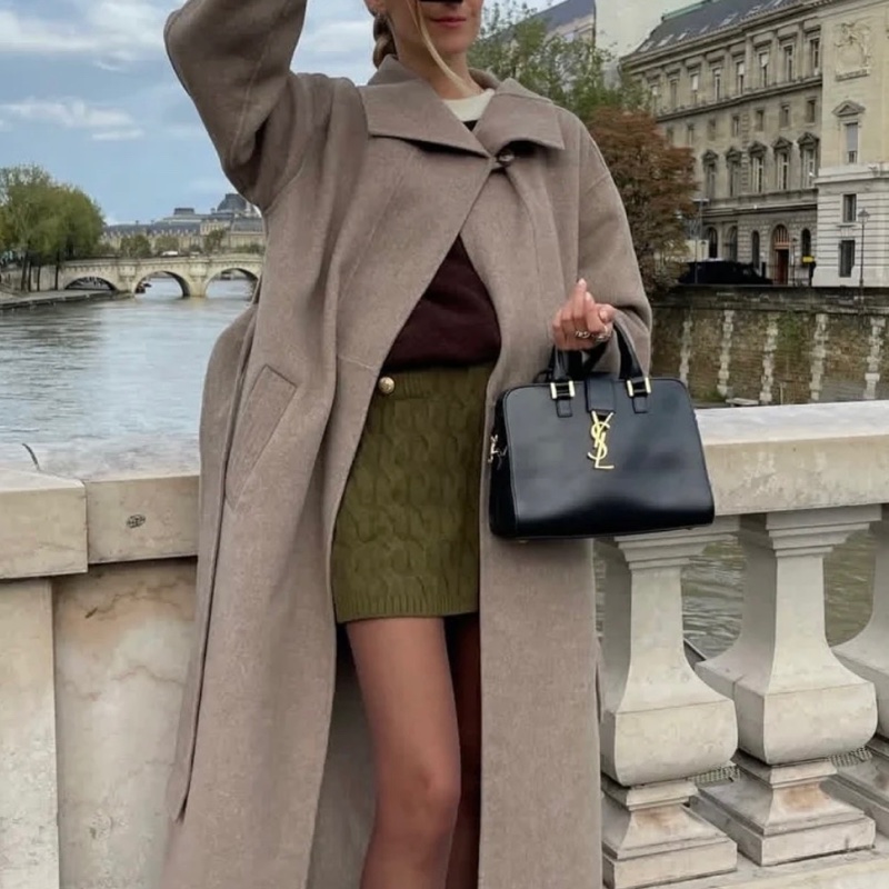 YSL Cabas 黑色手提肩背包-1