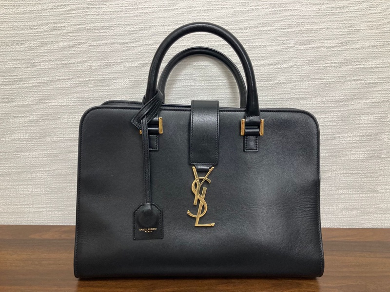 YSL Cabas 黑色手提肩背包-4