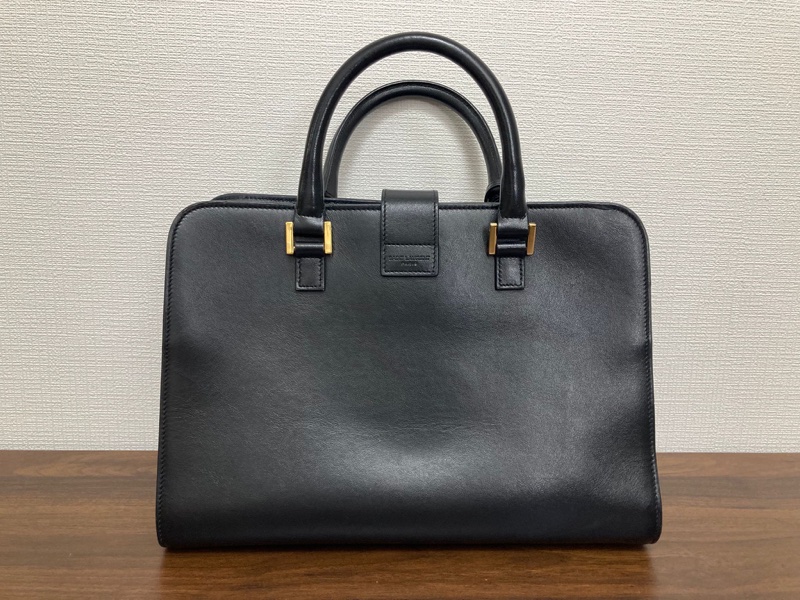 YSL Cabas 黑色手提肩背包-5