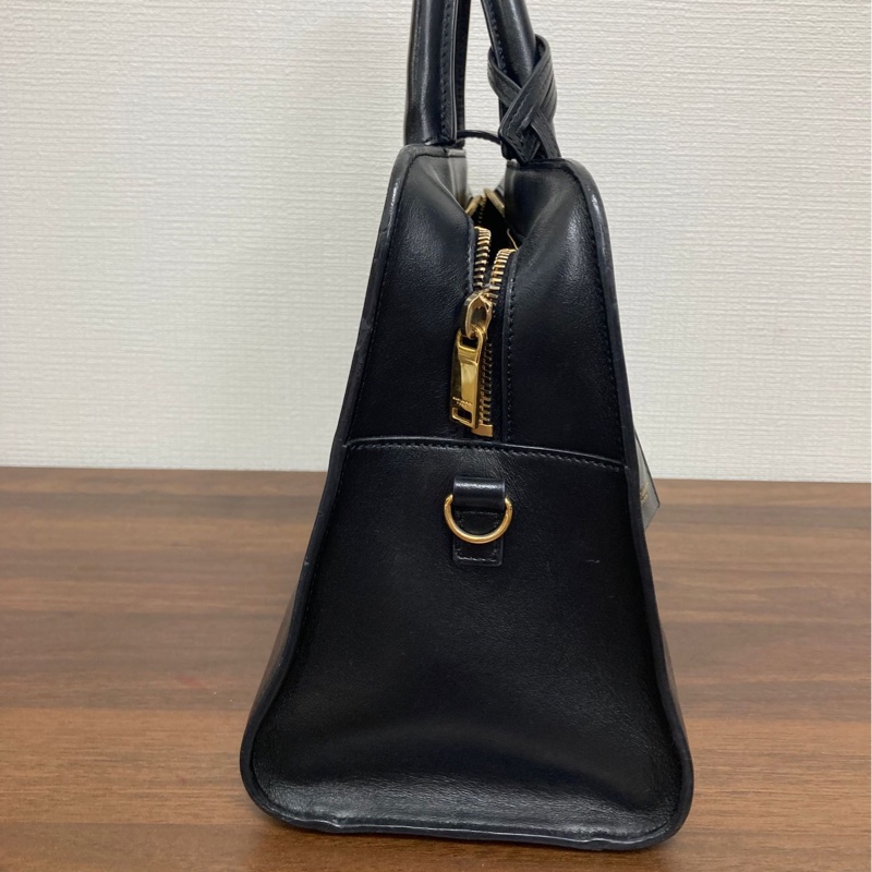 YSL Cabas 黑色手提肩背包-7