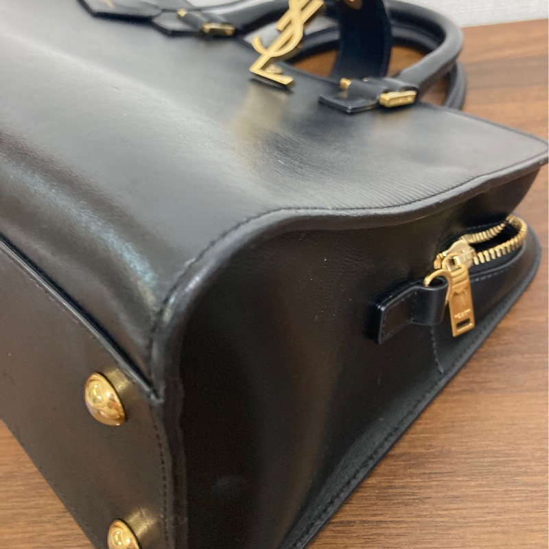 YSL Cabas 黑色手提肩背包-11