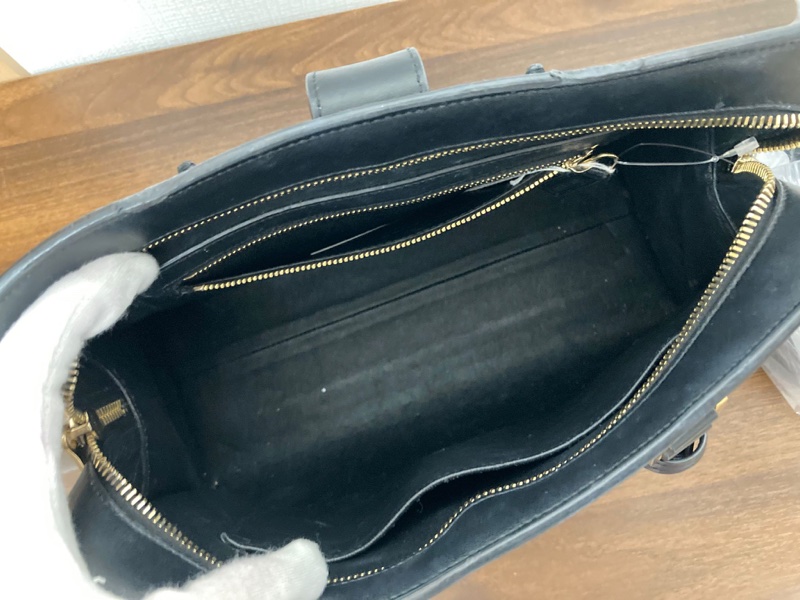 YSL Cabas 黑色手提肩背包-15