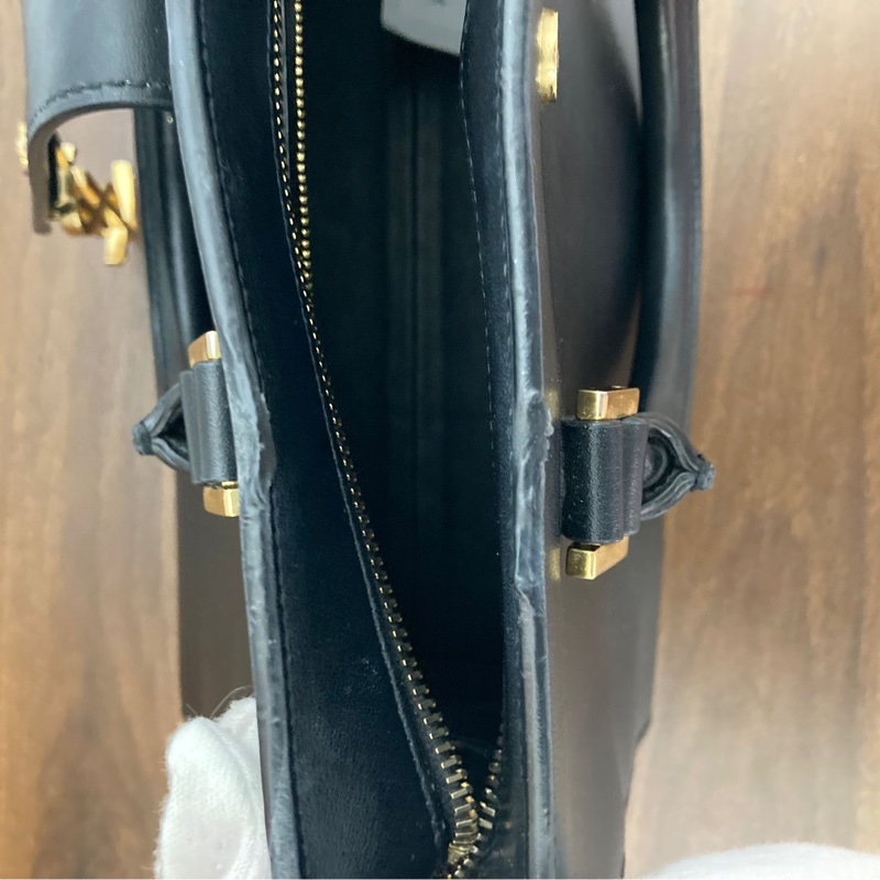 YSL Cabas 黑色手提肩背包-20