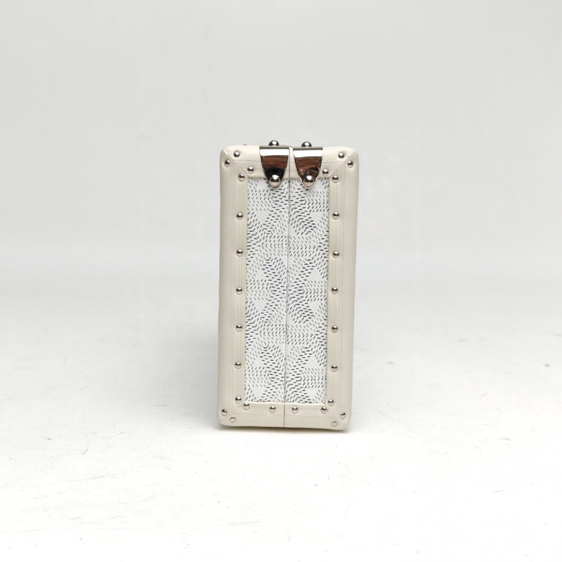GOYARD MinaudièreTrunk硬盒子硬箱包白色PVC-1