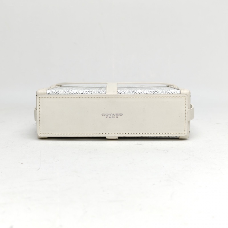 GOYARD MinaudièreTrunk硬盒子硬箱包白色PVC-3