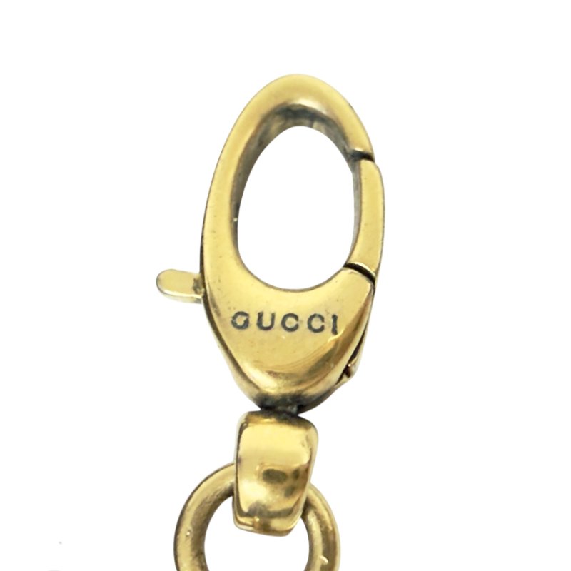 GUCCI 獅王 藍水晶 頸鏈-8