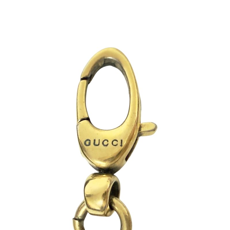 GUCCI 獅王 藍水晶 頸鏈-10