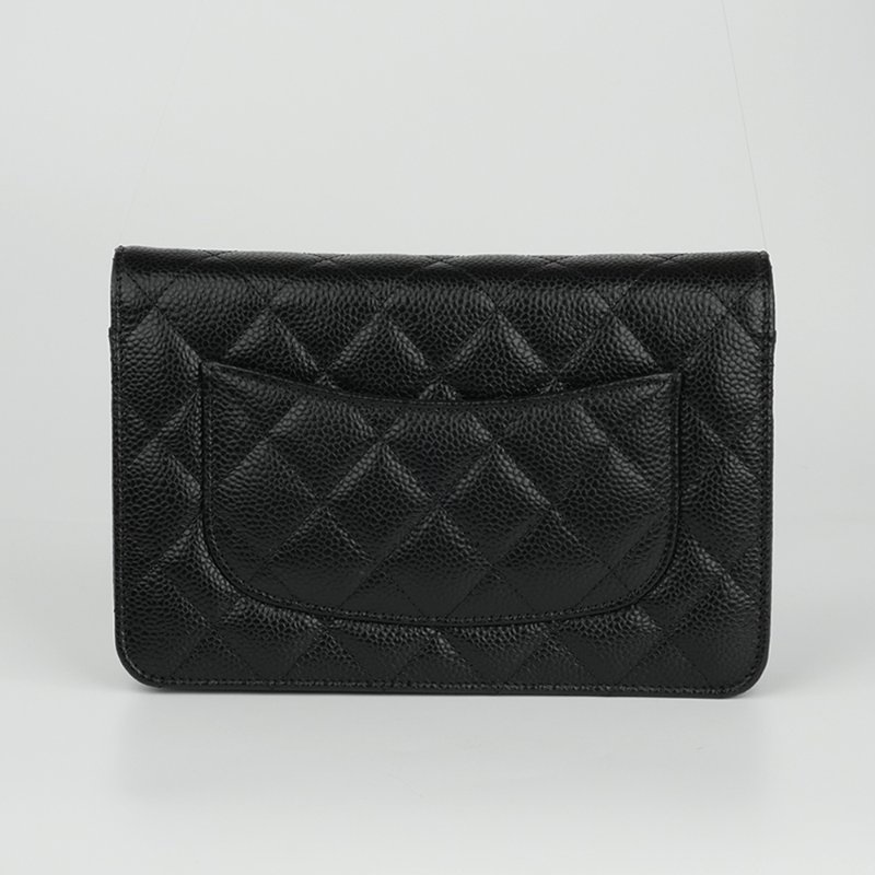 KESH 凱仕國際精品【極新、輕巧入門、經典不減】CHANEL Coco WOC 香奈兒黑金鏈條包 2024年晶片款-7