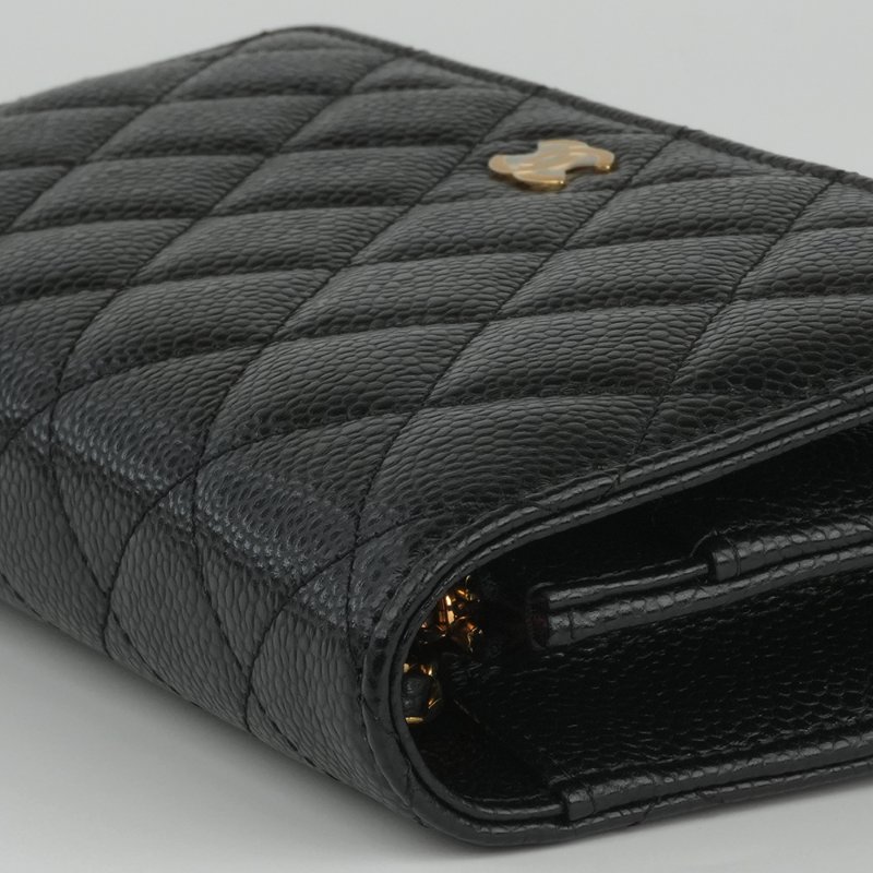 KESH 凱仕國際精品【極新、輕巧入門、經典不減】CHANEL Coco WOC 香奈兒黑金鏈條包 2024年晶片款-16