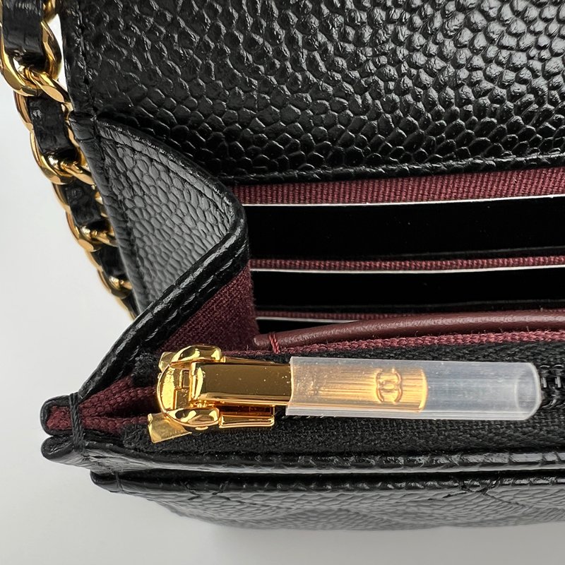 KESH 凱仕國際精品【極新、輕巧入門、經典不減】CHANEL Coco WOC 香奈兒黑金鏈條包 2024年晶片款-24