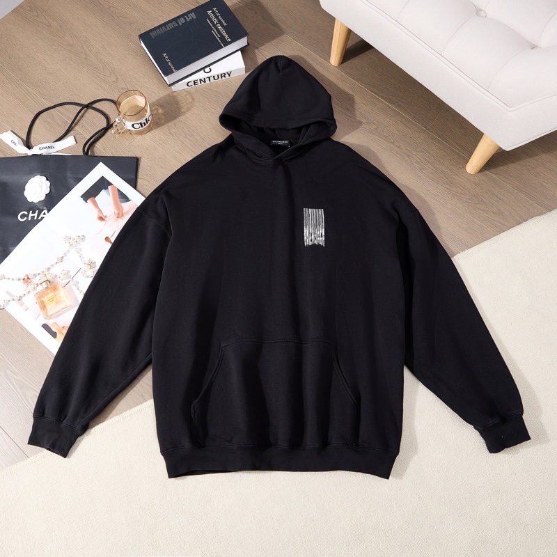Balenciaga黑色連帽衛衣-1