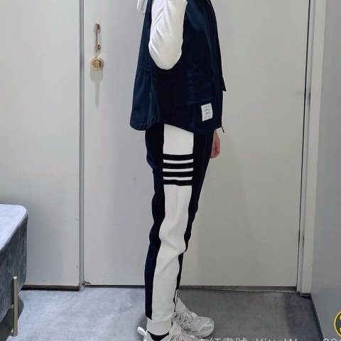 💎Han's house精品服飾💎THOM BROWNE TB 四槓 拼接 棉褲 長褲 現貨 3原價30400-6
