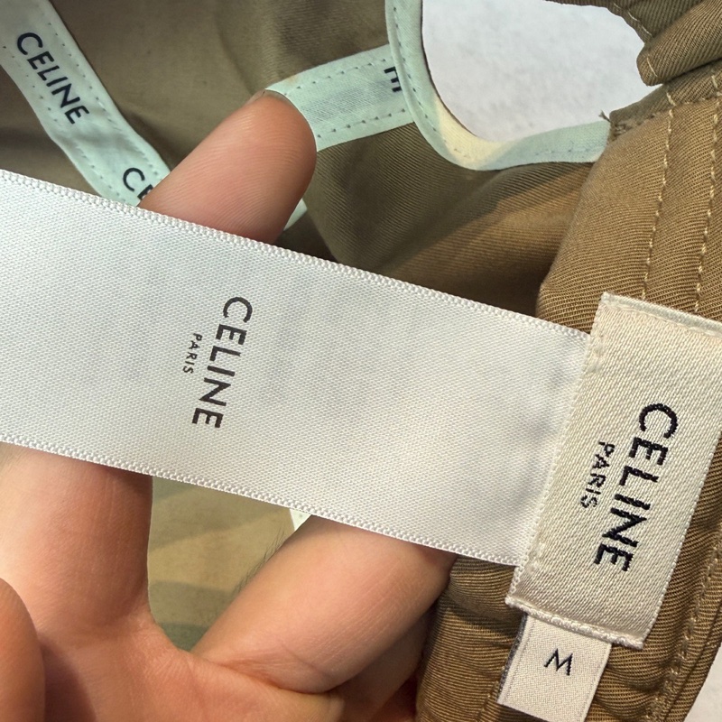 Celine Triomphe 經典凱旋門刺繡logo 棒球帽 卡其-4