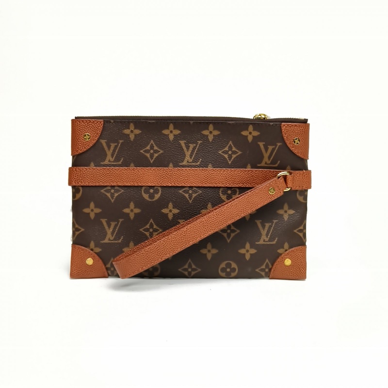 LOUIS VUITTON 老花牛皮PVC晶片NBA聯名手拿包-2