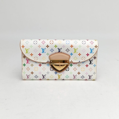 LOUIS VUITTON 白三彩PVC2011長款錢包