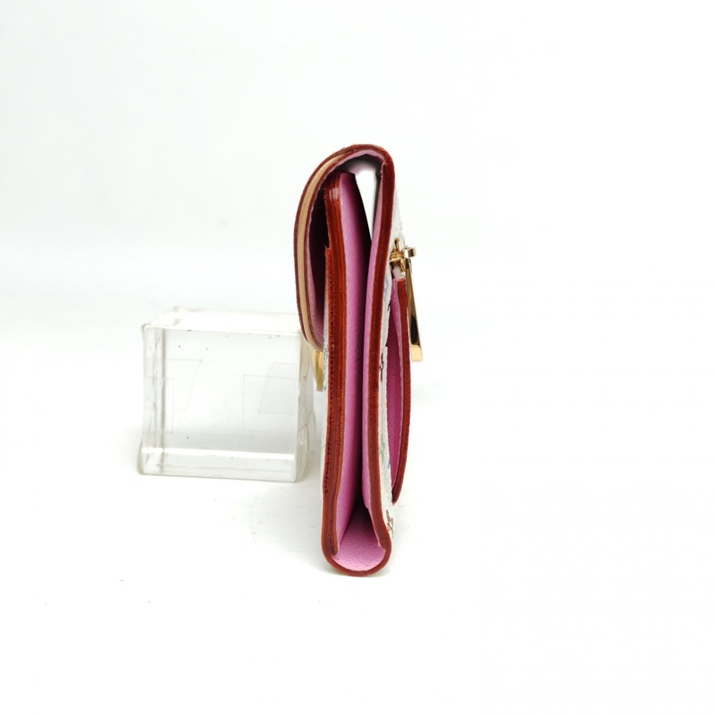LOUIS VUITTON 白三彩PVC2011長款錢包-1