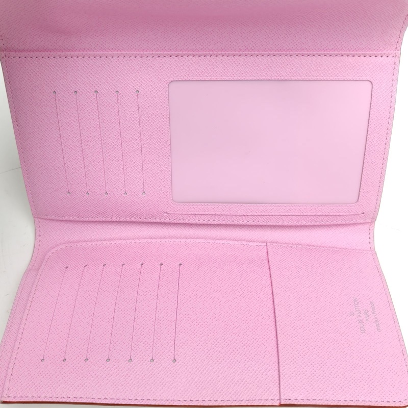LOUIS VUITTON 白三彩PVC2011長款錢包-5