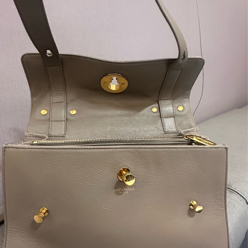 YSL聖羅蘭Muse系列 奶茶色小號-5