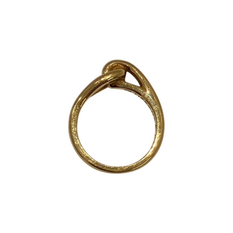 TIFFANY&CO 蒂芬妮  KNOT RING 戒指 18K黃金  #48-3