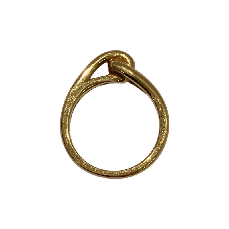 TIFFANY&CO 蒂芬妮  KNOT RING 戒指 18K黃金  #48-4