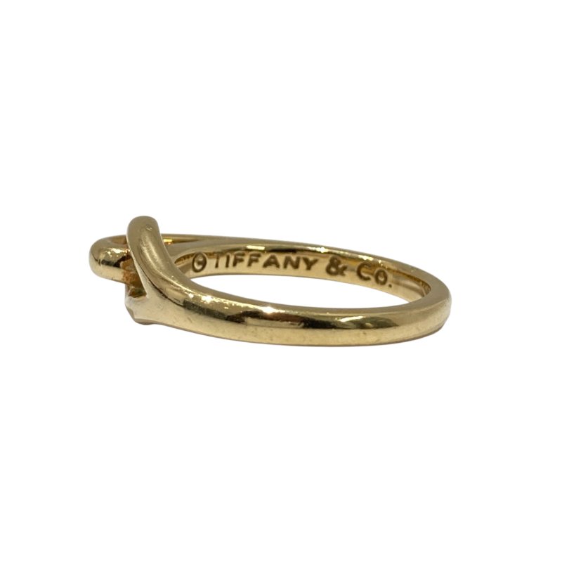TIFFANY&CO 蒂芬妮  KNOT RING 戒指 18K黃金  #48-6