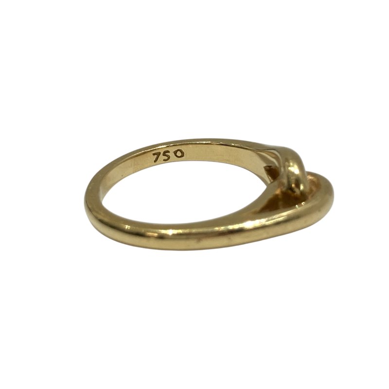 TIFFANY&CO 蒂芬妮  KNOT RING 戒指 18K黃金  #48-7