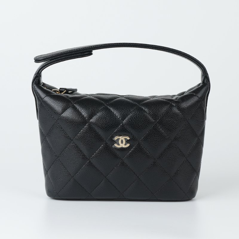 KESH 凱仕國際精品【輕巧時髦、日常最剛好】CHANEL Mini Hobo Bag 黑金鏈帶包｜香奈兒迷你腋下包｜黑色金扣｜鏈帶飯盒包-2