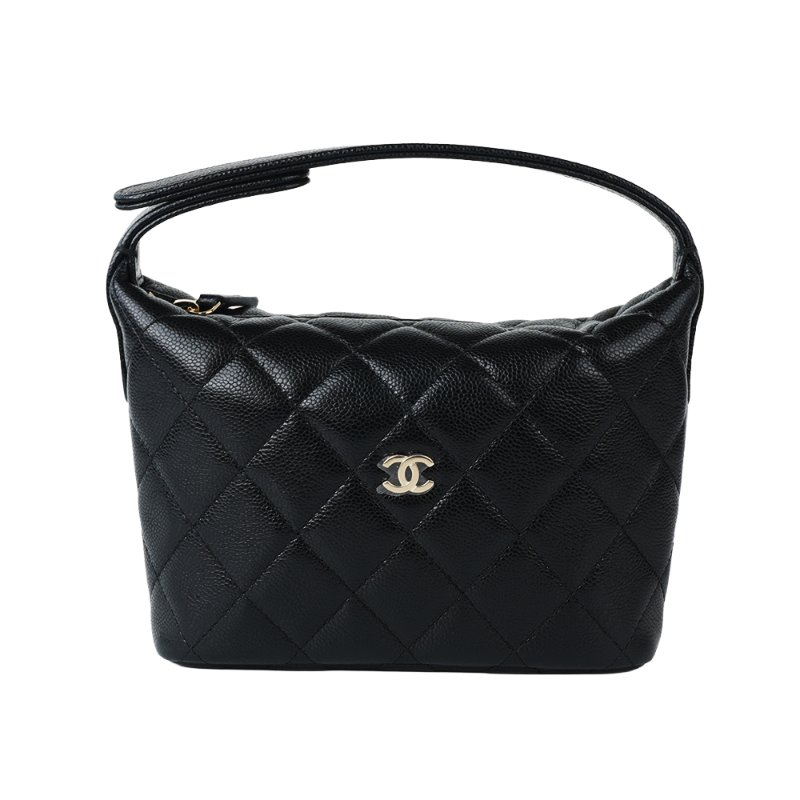 KESH 凱仕國際精品【輕巧時髦、日常最剛好】CHANEL Mini Hobo Bag 黑金鏈帶包｜香奈兒迷你腋下包｜黑色金扣｜鏈帶飯盒包-10