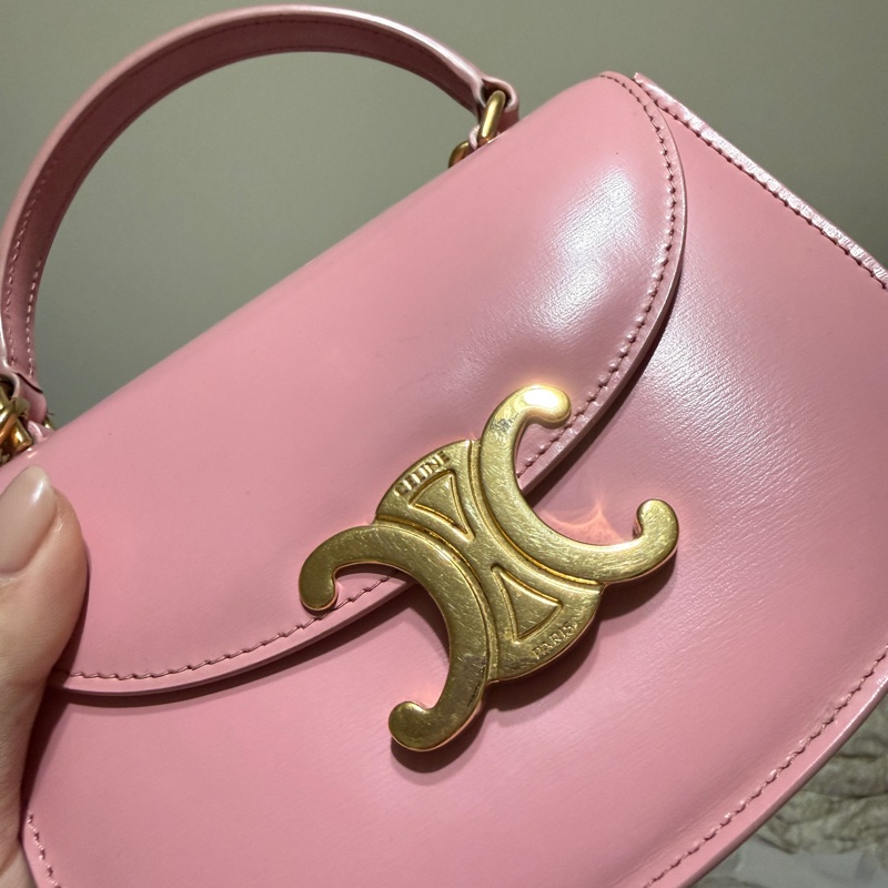 🌸Celine Besace mini rose-5