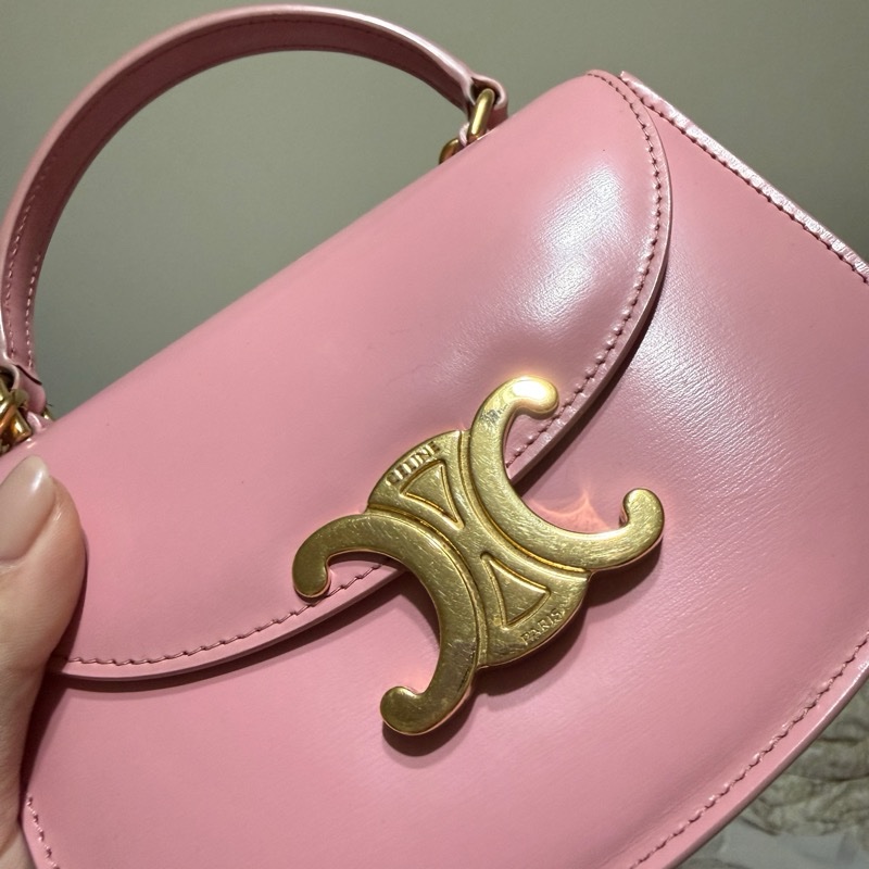 🌸Celine Besace mini rose-10
