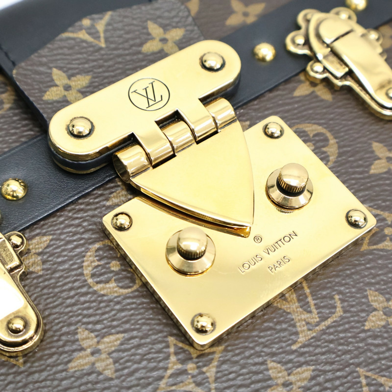 棕色 原花帆布 Petite Malle Trunk 肩背包 M45943【LOUIS VUITTON LV 路易威登】 M45943-5