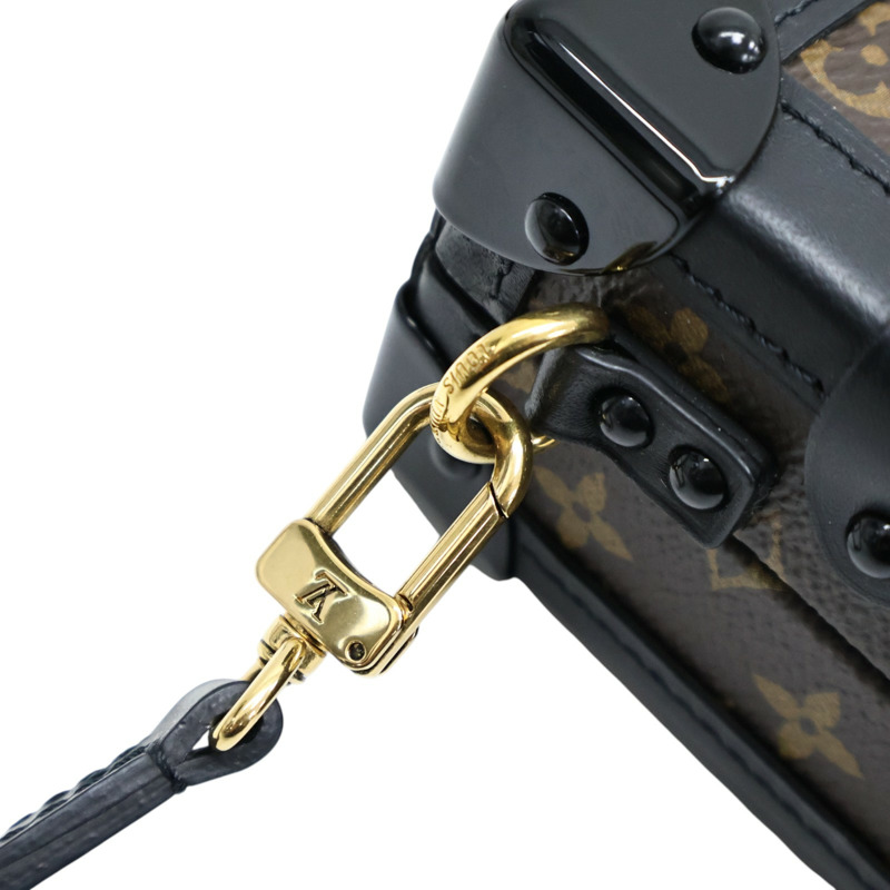 棕色 原花帆布 Petite Malle Trunk 肩背包 M45943【LOUIS VUITTON LV 路易威登】 M45943-6