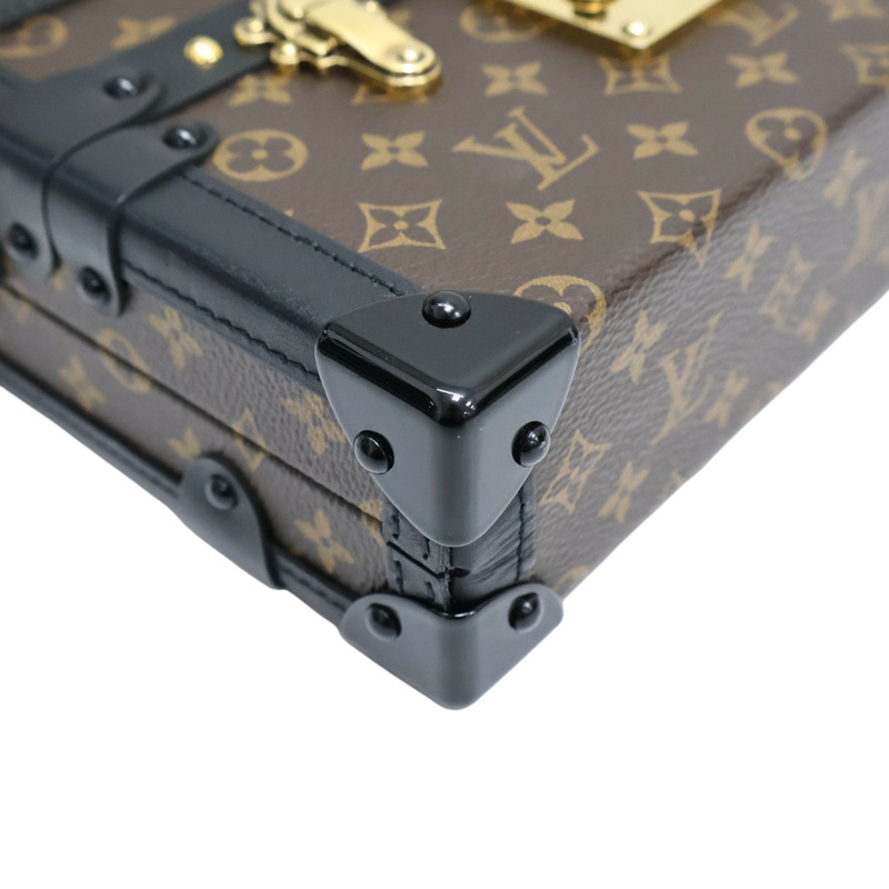 棕色 原花帆布 Petite Malle Trunk 肩背包 M45943【LOUIS VUITTON LV 路易威登】 M45943-8