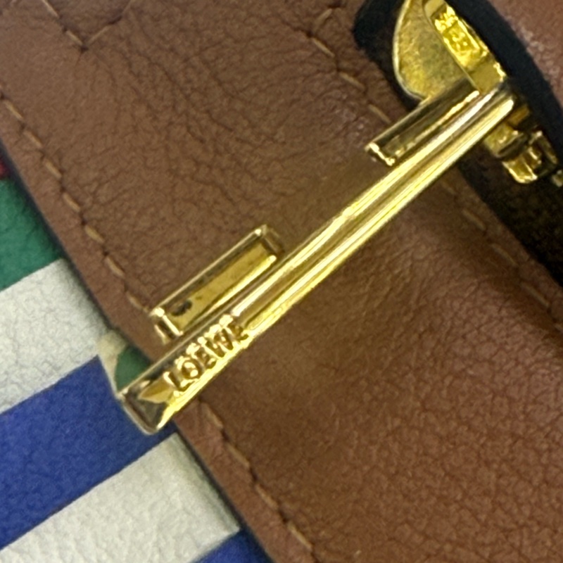 LOEWE T Pouch Fringe Leather Crossbody Bag-22