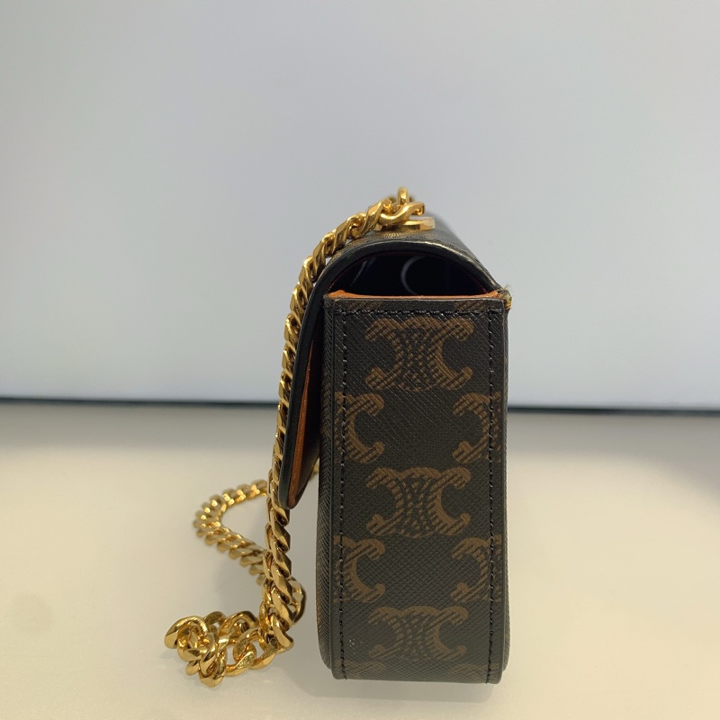 Celine/賽琳 21秀款 老花凱旋門 法棍 腋下包 肩背包尺寸：29.5*14*3cm-3