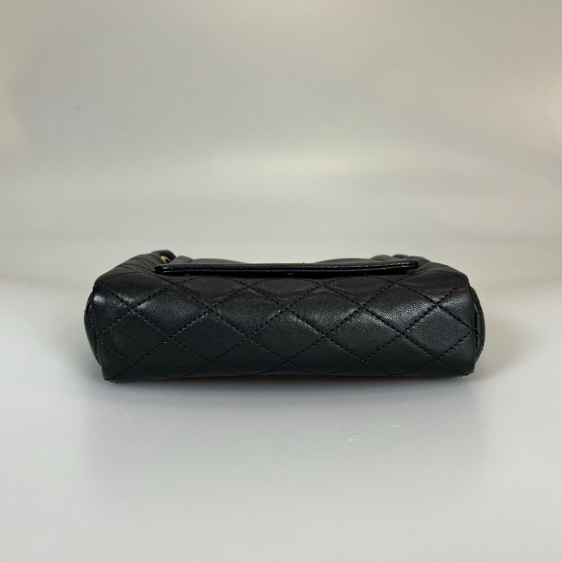 YSL 672738  黑金NOLITA肩背包-4