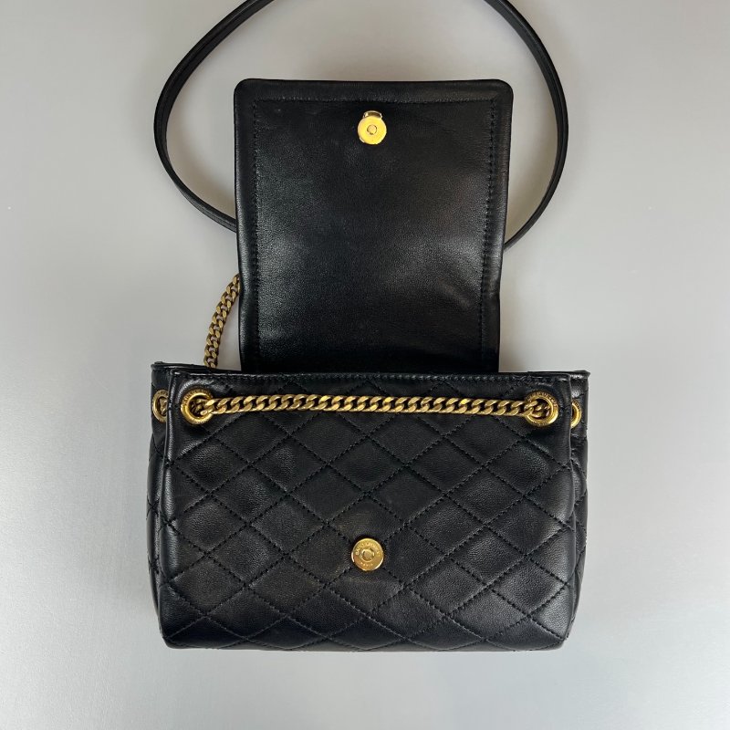 YSL 672738  黑金NOLITA肩背包-5