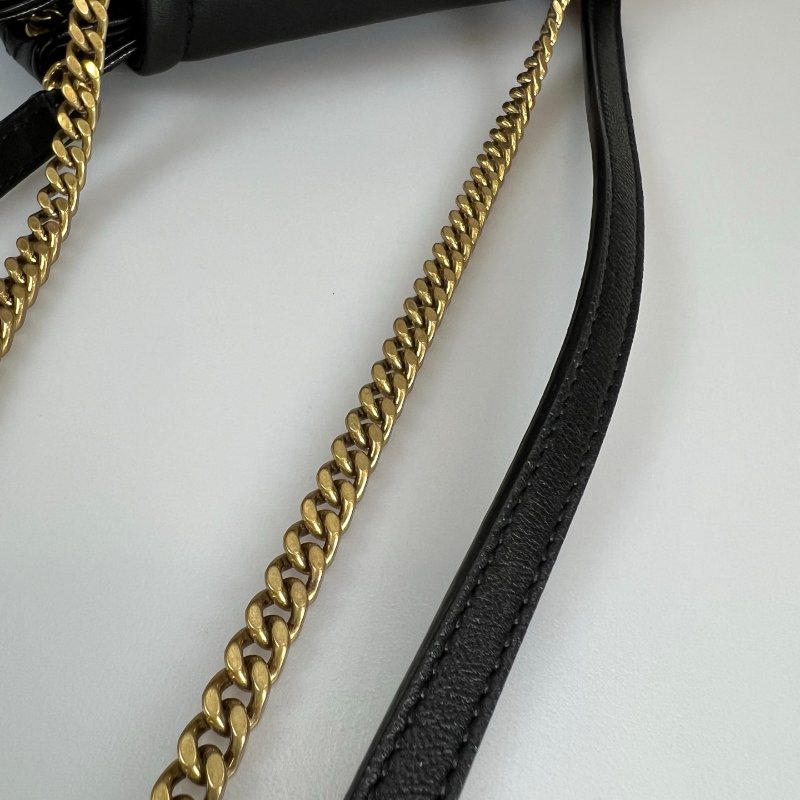 YSL 672738  黑金NOLITA肩背包-10