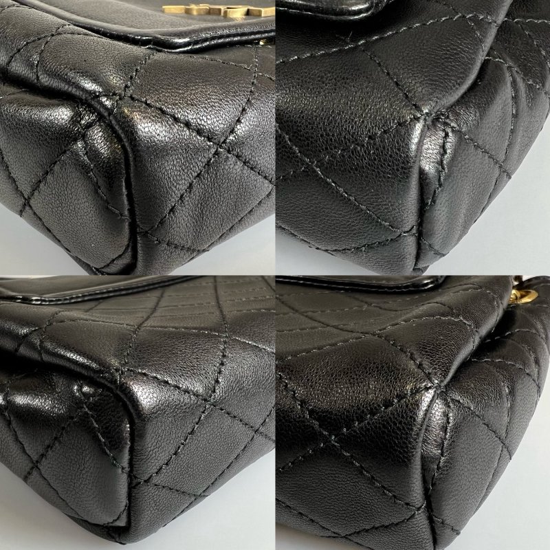 YSL 672738  黑金NOLITA肩背包-13