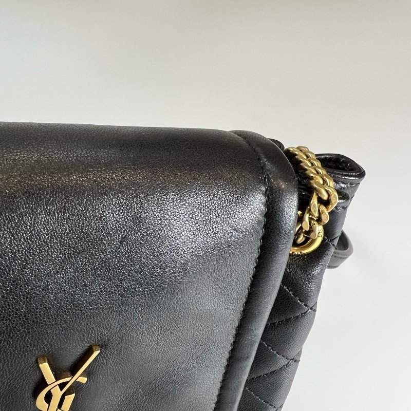 YSL 672738  黑金NOLITA肩背包-11