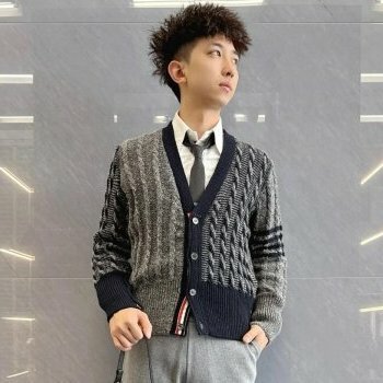💎Han's house精品服飾💎Thom Browne TB 毛衣 開衫 外套 愛爾蘭製造 現貨2 原價42000