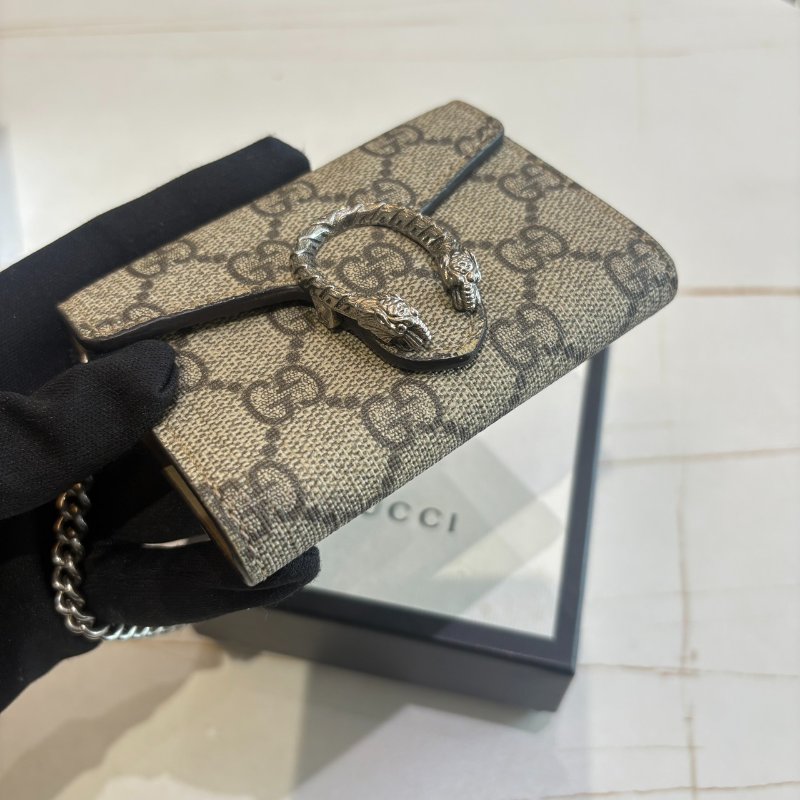 Gucci Dionysus 老花迷你鍊帶零錢包-2