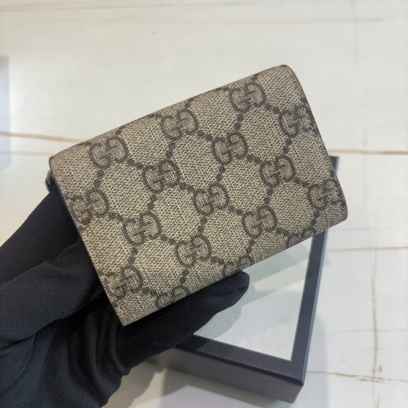 Gucci Dionysus 老花迷你鍊帶零錢包-4