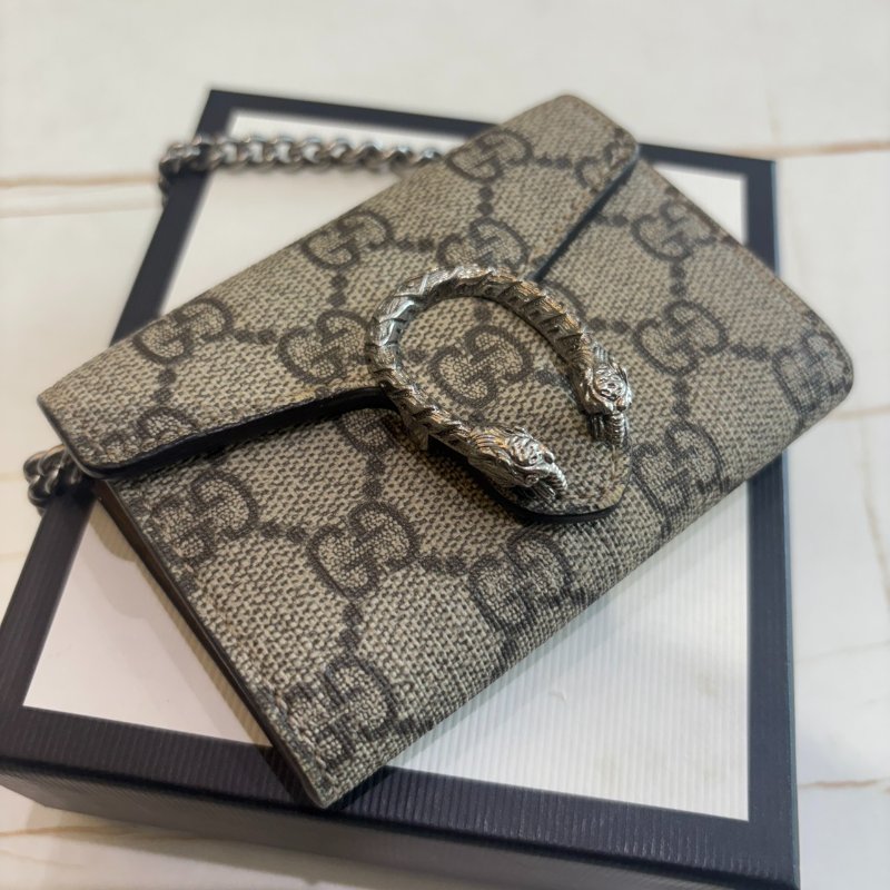 Gucci Dionysus 老花迷你鍊帶零錢包-5