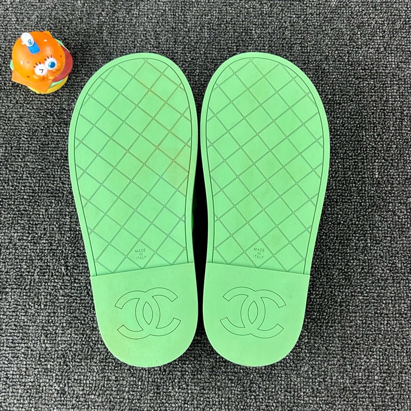 Chanel香奈兒綠色羊皮拖鞋 尺碼：36 碼🧡-6
