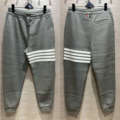 💎Han's house精品服飾💎THOM BROWNE TB 華夫格 針織 立體4杆 褲 日本製 現貨1原價39600