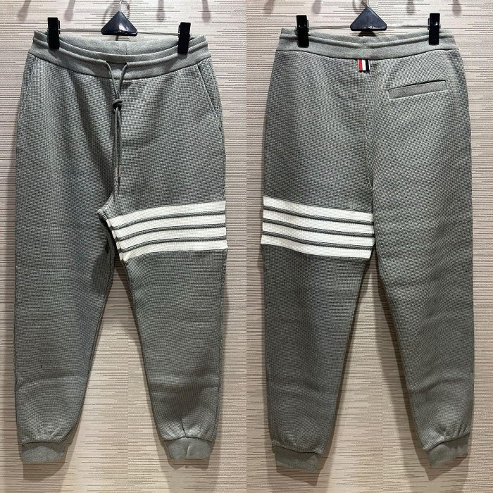 💎Han's house精品服飾💎THOM BROWNE TB 華夫格 針織 立體4杆 褲 日本製 現貨1原價39600-0