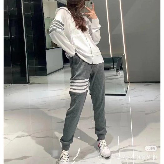💎Han's house精品服飾💎THOM BROWNE TB 華夫格 針織 立體4杆 褲 日本製 現貨1原價39600-3